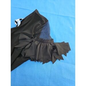 Joseph Ribkoff‎ Blouse Sheer Mesh Butterfly Ruffle Sleeve Flouncy Sz 16 L/XL